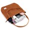 Women Corduroy Tote Bag Casual Tote's Handbag Big Capacity Shoulder Bag with Pockets Zippers (Cream White)